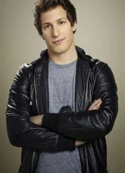 BROOKLYN NINE ANDY SAMBERG (JAKE PERALTA) LEATHER JACKET