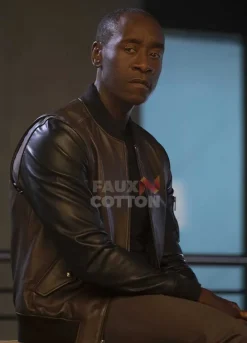 Captain America Civil War Don Cheadle Leather Jacket