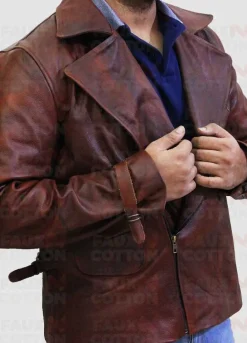 Captain America First Avenger Chris Evan Brown Leather Jacket
