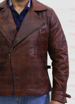 Captain America First Avenger Chris Evan Brown Leather Jacket