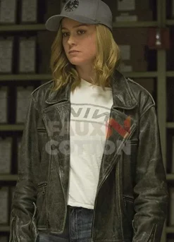 CAPTAIN MARVEL BRIE LARSON MOTORCYCLE  JACKET