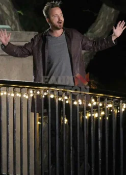 Central Intelligence Aaron Paul Leather Coat