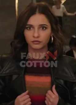 Charlie's Angels Naomi Scott Leather Coat