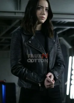 Chloe Bennet Agents of Shield Skye Johnson Black Jacket