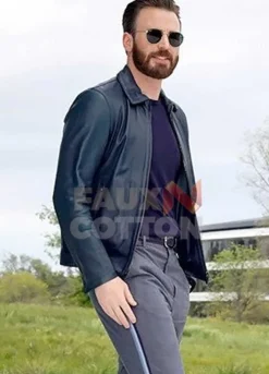 Chris Evans Apple Event 2019 Leather Jacket