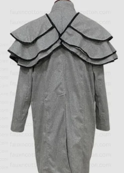 Christoph Waltz Django Unchained (Dr. King Schultz) Wool Trench Grey Coat