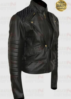 Clary Fray Mortal Instruments City of Bones Lily Collins Leather Jacket
