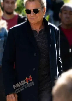 Cobra Kai (John Kreese) Martin Kove Black Wool Coat