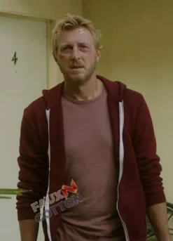 Cobra Kai (Johnny Lawrence) William Zabka Fleece Maroon Hoodie
