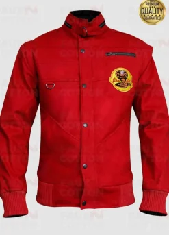 Cobra Kai William Zabka ( Johnny Lawrence ) Red Bomber Jacket