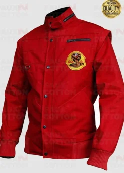 Cobra Kai William Zabka ( Johnny Lawrence ) Red Bomber Jacket