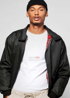 Cotton Harrington Black Mens Jacket