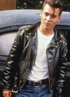 Cry-Baby Johnny Depp Motorcycle Leather Jacket