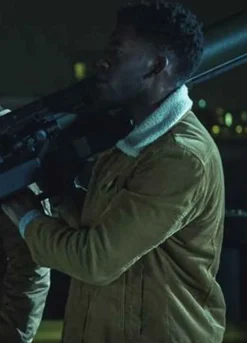 CURFEW (MICHAEL GARWICK) MALACHI KIRBY BROWN JACKET