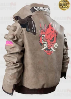 Cyberpunk 2077 Samurai Unisex Leather Jacket