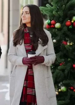 DASHING HOME FOR CHRISTMAS (EMILY) PANIZ ZADE WHITE WOOL COAT