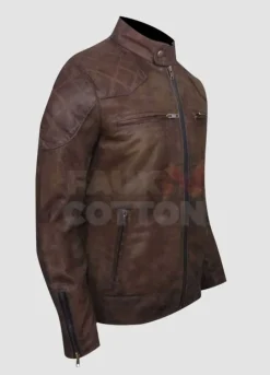 David Beckham Brazil Motorcycle Quilted Jacket