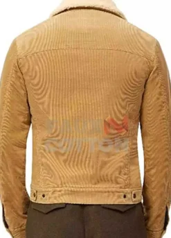 DAVID BECKHAM SHEARLING COTTON JACKET
