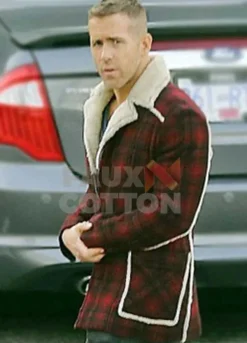 Deadpool wade wilson ( Ryan Renolds) Shearling Jacket