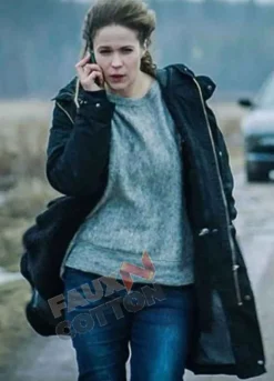 Deadwind Pihla Viitala (Sofia Karppi) Black Cotton Hooded Coat