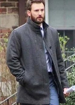 DEFENDING JACOB (CHRIS EVANS) ANDY BARBER WOOL COAT