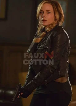 Defiance Julie Benz Black Leather Jacket