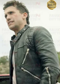 DENVER JAIME LORENTE MONEY HEIST SEASON 4 LEATHER JACKET