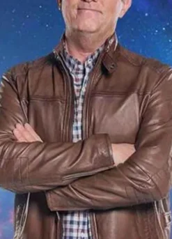 DOCTOR WHO (GRAHAM O’BRIEN) BRADLEY WALSH BROWN LEATHER JACKET
