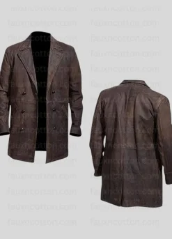 Doctor Who (War Doctor) John Hurt Brown Leather Coat