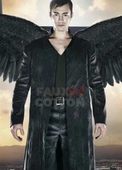 Dominion Tom Wisdom Trench Leather Coat