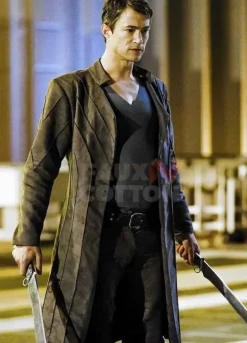 Dominion Tom Wisdom Trench Leather Coat