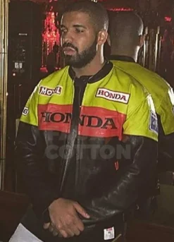 Drake Motorbike Leather Jacket