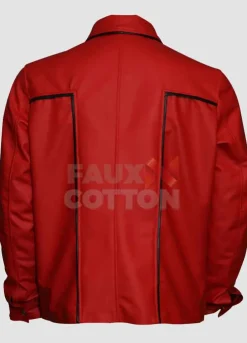 Elvis Presley The King Of Rock Shirt Collar Red Jacket
