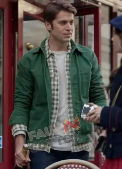 Emily in Paris (Gabriel) Lucas Bravo Green Cotton Jacket