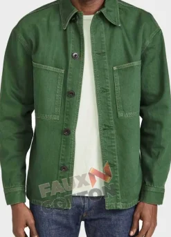 Emily in Paris (Gabriel) Lucas Bravo Green Cotton Jacket