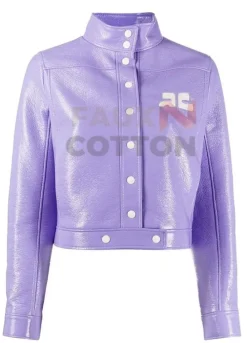 Emily In Paris S2 Lily Collins (Emily Cooper) Purple Jacket