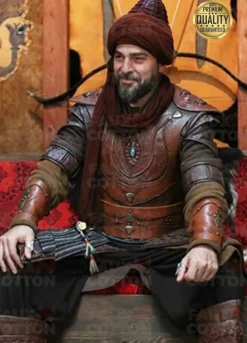 ENGIN ALTAN DUZYATAN DIRILIS ERTUGRUL LEATHER VEST JACKET