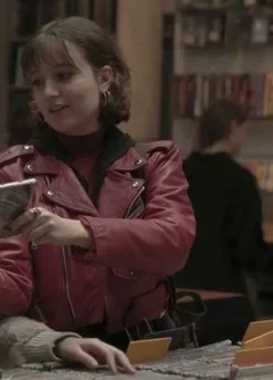 Equinox 2020 (Amelia) Fanny Bornedal Red Leather Jacket