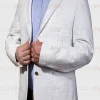 Exotic White Alligator Leather Jacket