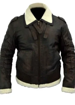 FALLOUT 4 BOMBER ARMOR BROWN LEATHER JACKET