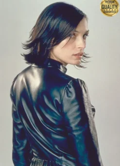 Famke Janssen Spy 2002 Rachel Black Leather Jacket