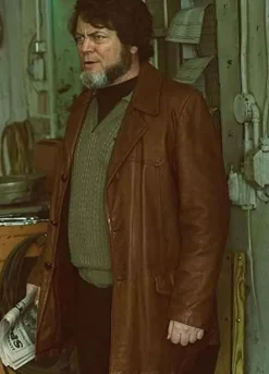 FARGO (KARL WEATHERS) NICK OFFERMAN BROWN LEATHER JACKET