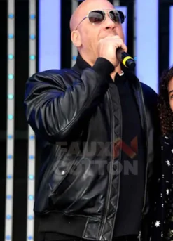 Fast & Furious 9 (Dominic Toretto) Vin Diesel Black Leather Jacket