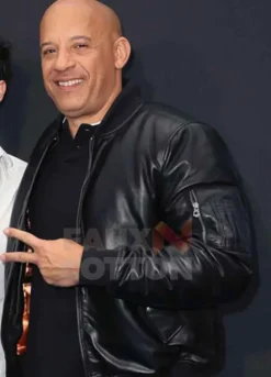 Fast & Furious 9 (Dominic Toretto) Vin Diesel Black Leather Jacket