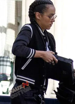 Fast And Furious 9  (Ramsey) Nathalie Emmanuel Black Wool Jacket