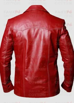 Fight Club Brad Pitt Leather Jacket