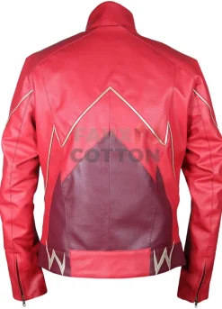 Flash Barry Allen Red Color Leather Jacket For Men's