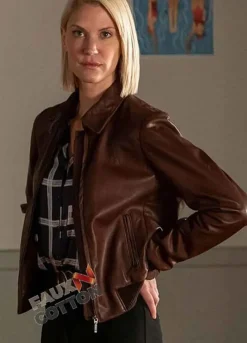 Frankie Drake Mysteries Lauren Lee Smith (Frankie Drake) Leather Jacket