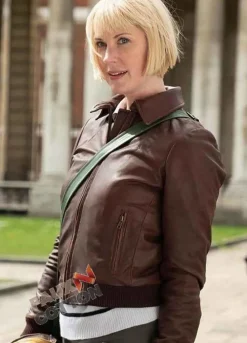 Frankie Drake Mysteries Lauren Lee Smith (Frankie Drake) Leather Jacket
