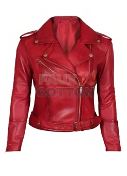 Freaky (Millie) Kathryn Newton Red Leather Jacket
